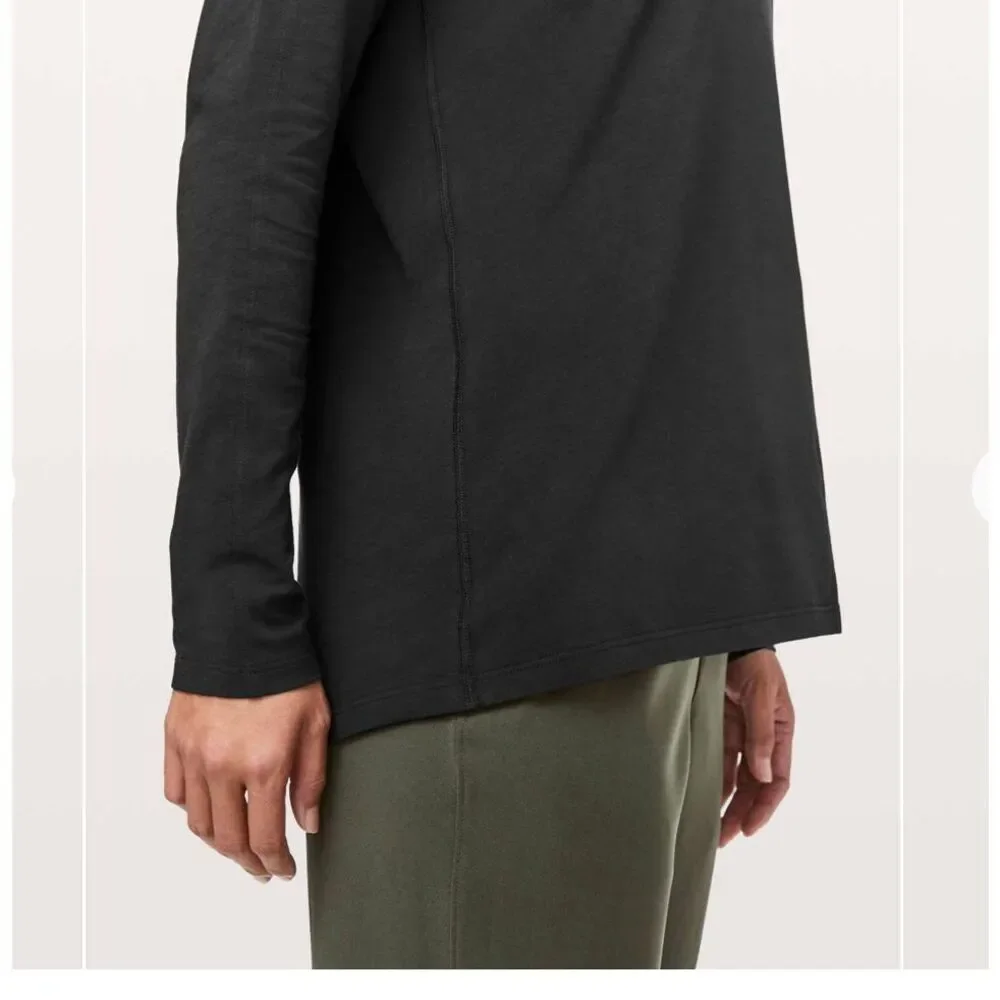 Lululemon Emerald Long Sleeve Black size 8